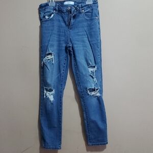 DYNDNM Cara Distressed Blue Jeans Size 26